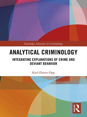 cover image of Analytical Criminology